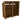 Slatted Wooden Log Store (Roof Sloping Back) with Shelf W-187cm, H-126cm or 180cm, D-88cm - Brown Finish